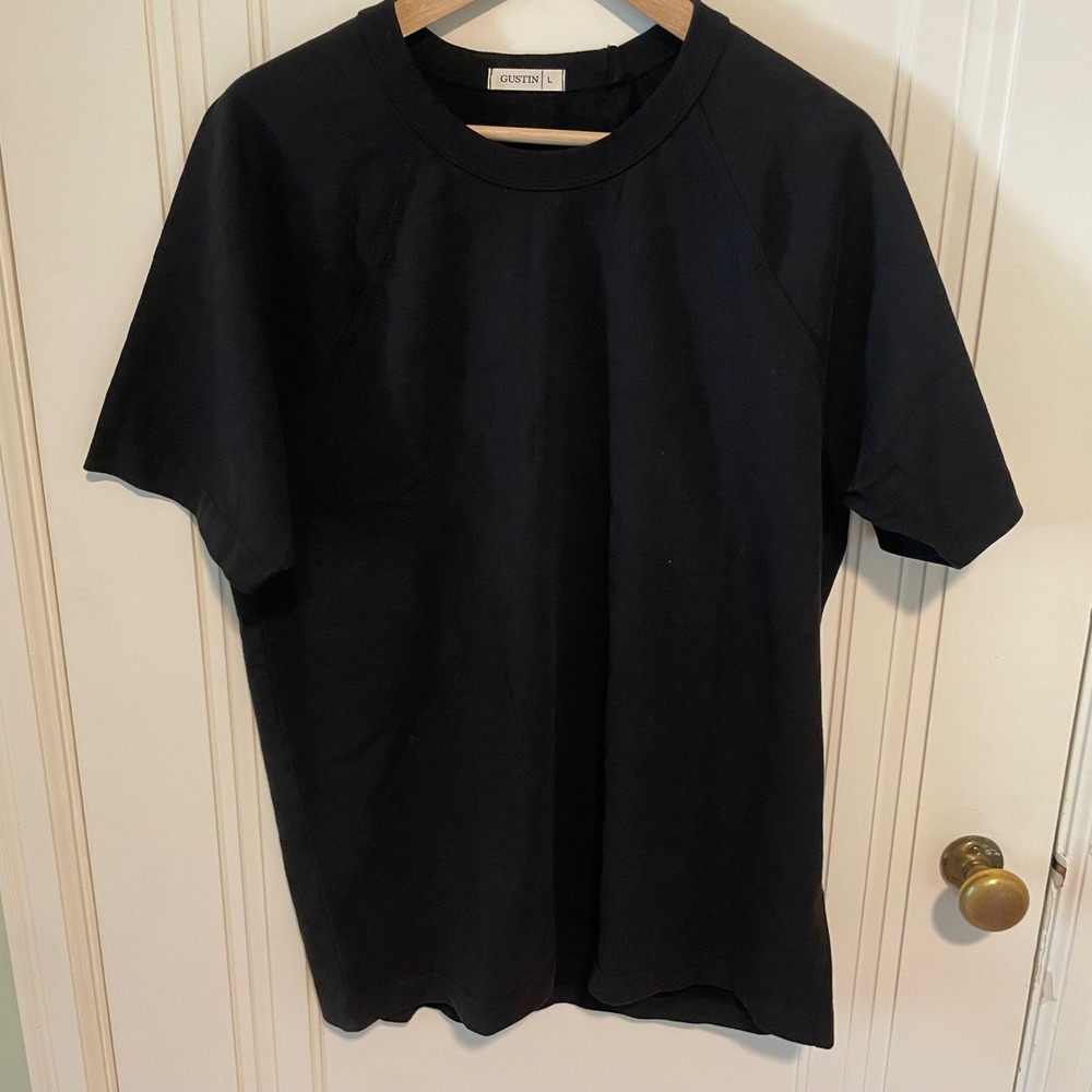 Gustin Cotton Heavyweight Short Sleeve T-Shirt Large Black
